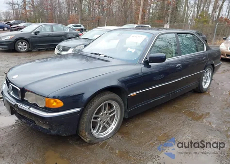 2000 BMW 740Il z USA, uszkodzony, nr VIN WBAGH8345YDP11134